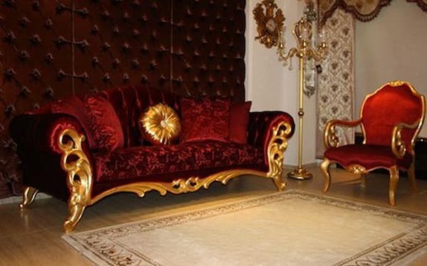 تصویر 5 از خرید مبل سلطنتی زرشکی + قیمت فروش استثنایی